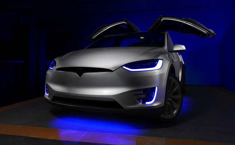 Tesla Model X Headlight & Fog Light DRL Upgrade Kit - ORACLE Lighting - Dynamic ColorSHIFT - Dynamic ColorSHIFT - `16-`21